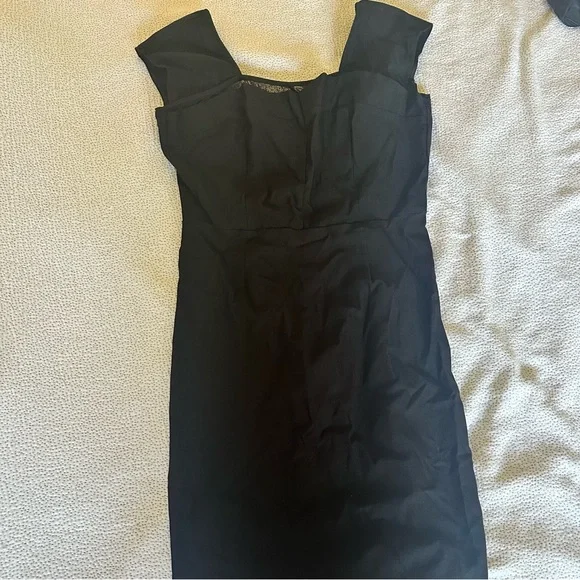 Stop Staring Beautiful Vintage Black Dress - Picture 7 of 8